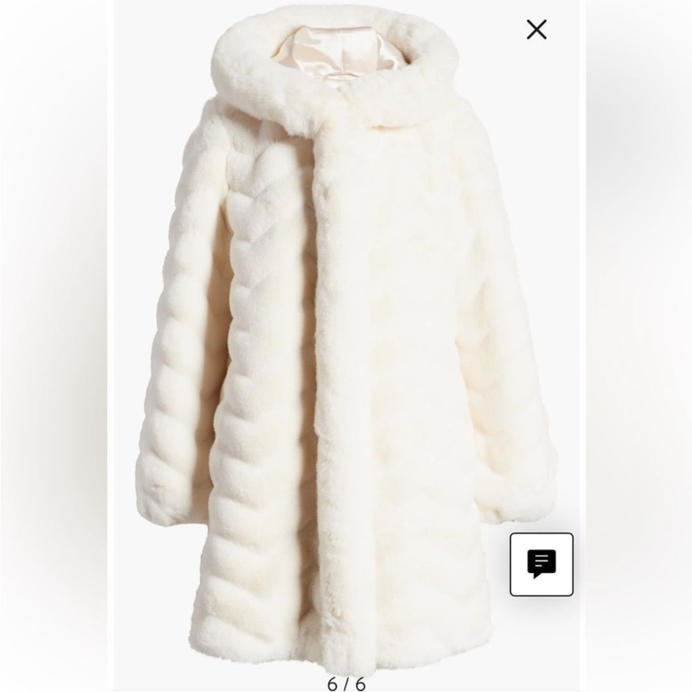 GALLERY Grooved Faux Fur Hooded Jacket - Picture 5 of 13